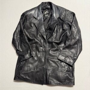 Ms. Maxima Vintage Black Leather Jacket Size Small